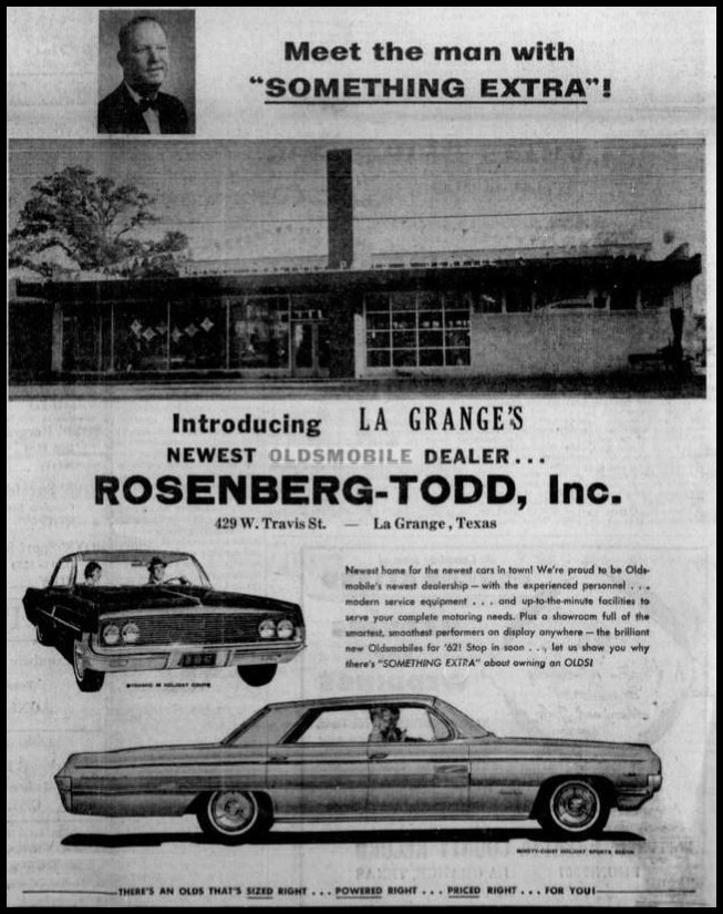 Rosenberg-Todd, Inc. ~ 427 West Travis
                            Street ~ La Grange, Texas